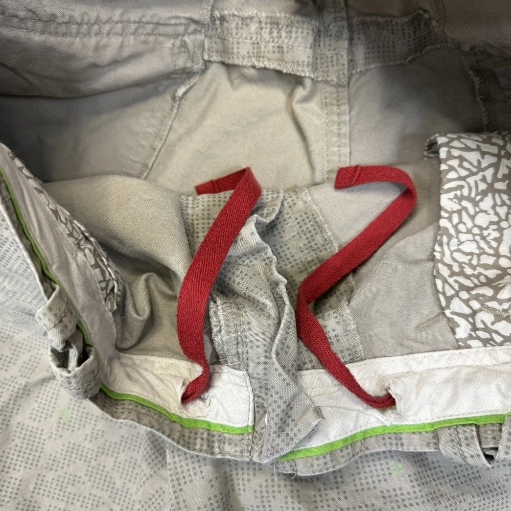 Nike Air Jordan Cargo Shorts Mens 38 Khaki Tan Green Dots Retro‎ Pockets